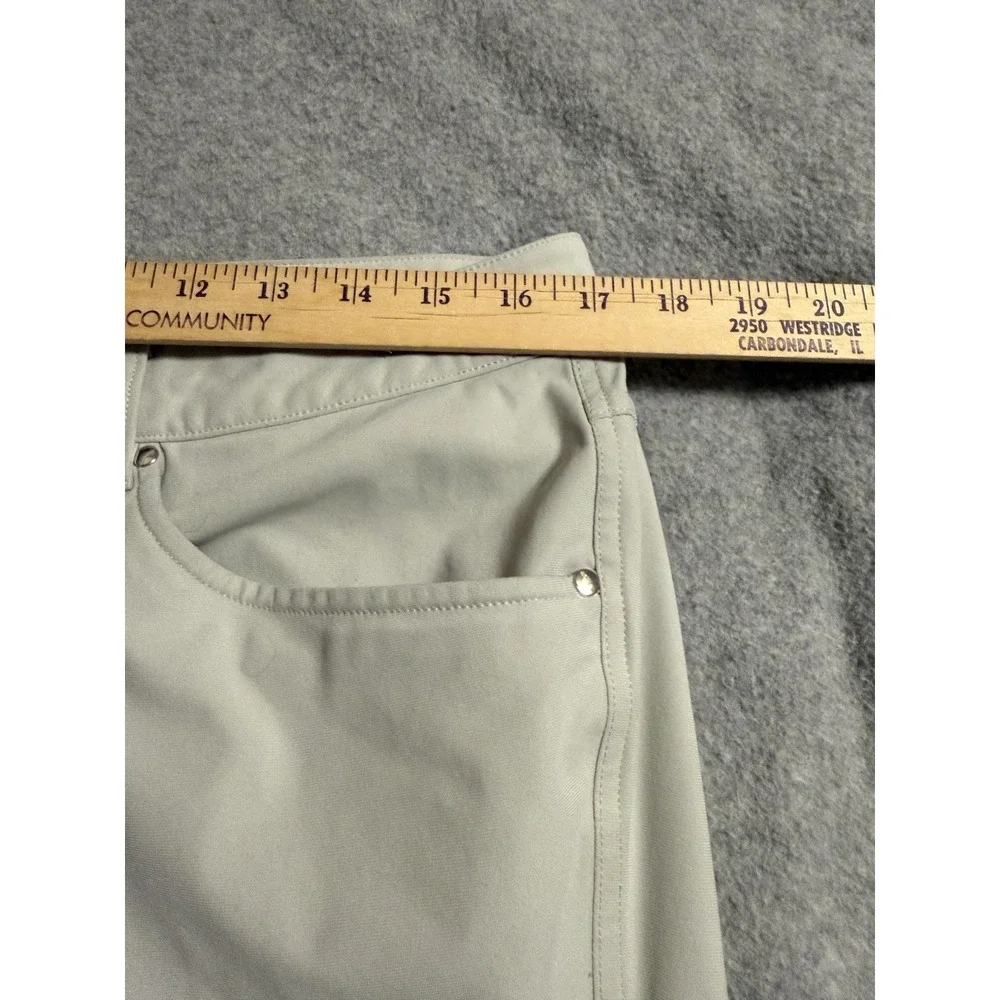 Lululemon Men 33 ABC Pants Cream Chino Classic Stretch Golf Preppy Travel Casual